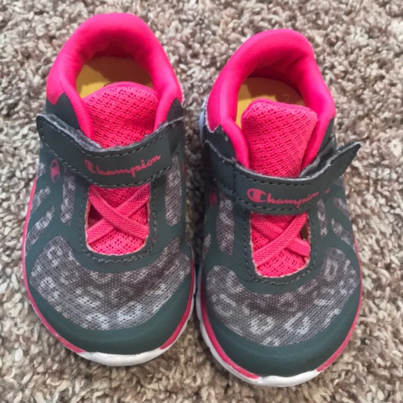 Champion Other - Champion Pink & Gray Toddler Shoes Size 4